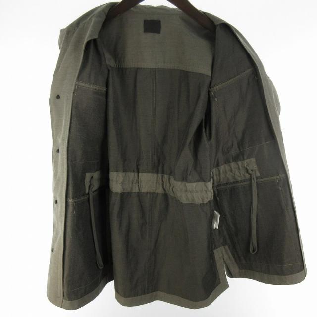 【中古】未使用品 現行 山内 2plyキュプラ 鉄媒染 コットン フィールド ジャケット 25121 ミリタリー 3 grayish green