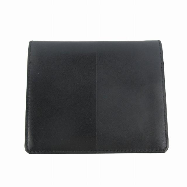 【中古】エルメス HERMES X刻印 マンハッタン カードケース 札入れ 財布 ウォレット 2つ折り ブラック 黒 ボックスカーフ
