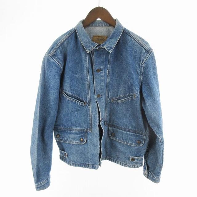 【中古】リーバイス Levi's 80s UK製 L ユーロ デニムジャケット Ｇジャン 70743 15 裏刻印308 インディゴブルー ワーク