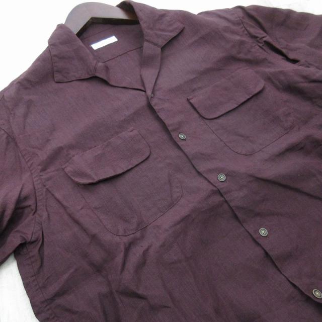 【中古】calmlence カームレンス 2 SHIRT020 Classic Open Collar Short Sleeve Shirt High オープンカラー シャツ リネン 半袖_3