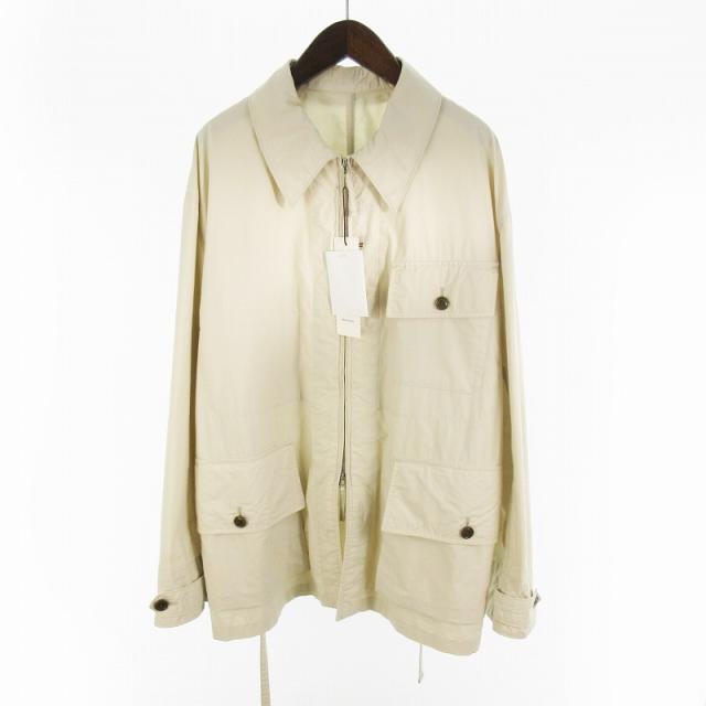 【中古】未使用品 25ss SARTO サルト M HUNTING JACKET LIGHT BEIGE ハンティングジャケット ライトベージュ コットン シルク