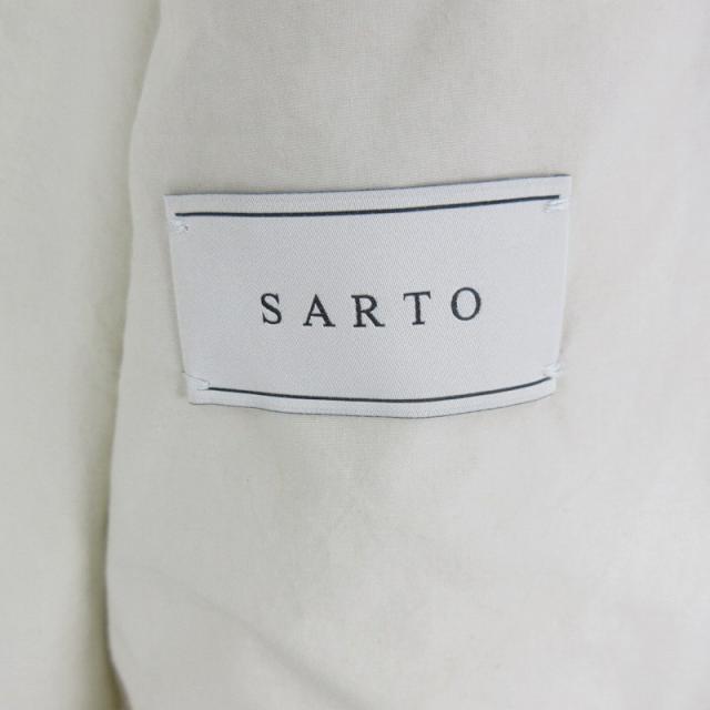 【中古】未使用品 25ss SARTO サルト M HUNTING JACKET LIGHT BEIGE ハンティングジャケット ライトベージュ コットン シルク_3