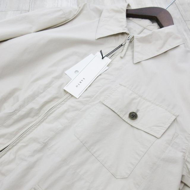 【中古】未使用品 25ss SARTO サルト M HUNTING JACKET LIGHT BEIGE ハンティングジャケット ライトベージュ コットン シルク_5