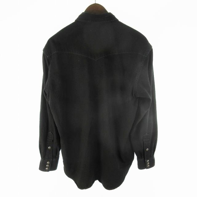 【中古】未使用品 25AW サルト SARTO Ｍ ライト デニム ウエスタン シャツ LIGHT DENIM WESTERN SHIRT 252-19-001 ブラック_1