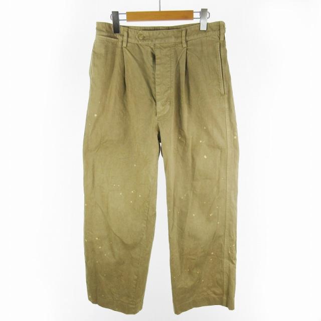 【中古】オーラリー AURALEE 26SS 3 GARMENT-DYED FINX LIGHT CHINO ONE-TUCK WIDE PANTS チノパンツ A26SP02LF
