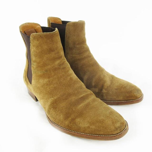 【中古】サンローラン パリ SAINT LAURENT PARIS 41 約26ｃｍ ワイアット スウェード チェルシーブーツ サイドゴア 443208