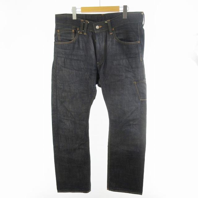 【中古】アナクロノーム anachronorm 38 デニムパンツ ジーンズ Gパン ダブルニー シンチバック No262 ポケット インディゴ