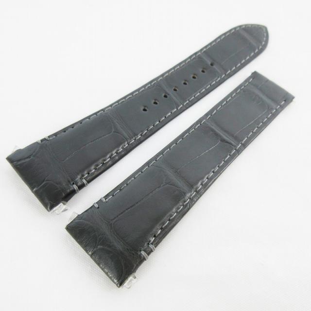 【中古】未使用品 カルティエ Cartier 純正 アリゲーター レザー 革ベルト バンド 腕時計 ラグ幅21mm 尾錠幅17mm