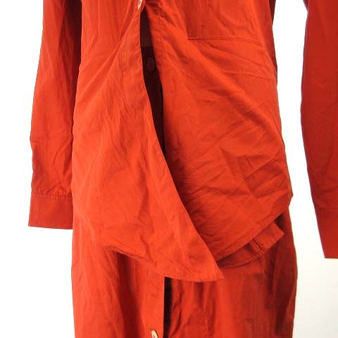 中古 エルメス Hermes マルジェラ期 レイヤードシャツワンピース 長袖 H刺繍ボタン オレンジ 38 約m 国内正規 Ibs70 レディースの通販はau Pay マーケット ブランド古着のベクトル