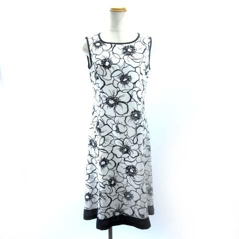 中古 ギャラリービスコンティ Gallery Visconti ノースリーブワンピース 花柄 白 ホワイト ブラック 2 M Nvw レディースの通販はau Pay マーケット ブランド古着のベクトル