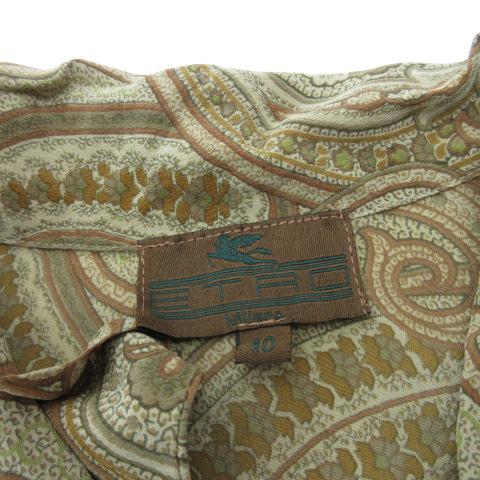 中古 エトロ Etro ワンピース ペイズリー柄 シルク100 ヴィンテージ 半袖 40 ベージュ レディースの通販はau Pay マーケット ブランド古着のベクトル