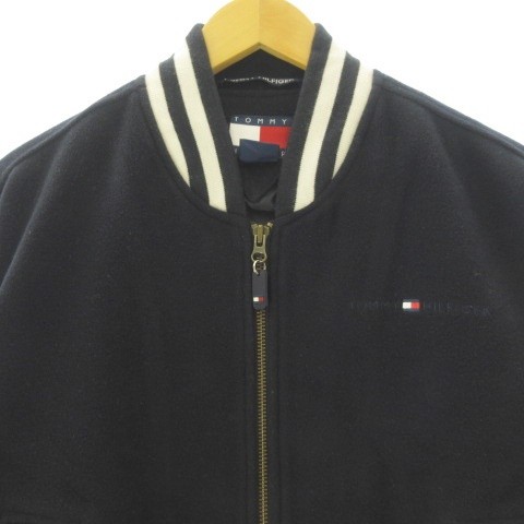 中古】トミーヒルフィガー TOMMY HILFIGER 美品 スタジャン ブルゾン