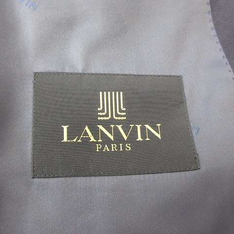 中古】ランバン LANVIN パンツスーツ ダブル セットアップ 銀釦 ウール