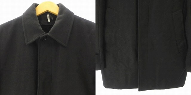 中古】ディオールオム Dior HOMME ステンカラーコート 羊革 ボア