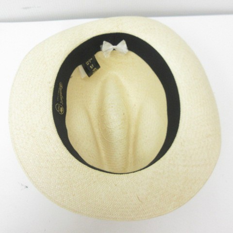 中古】ボルサリーノ Borsalino 美品 パナマ ハット 140261 麦わら 帽子