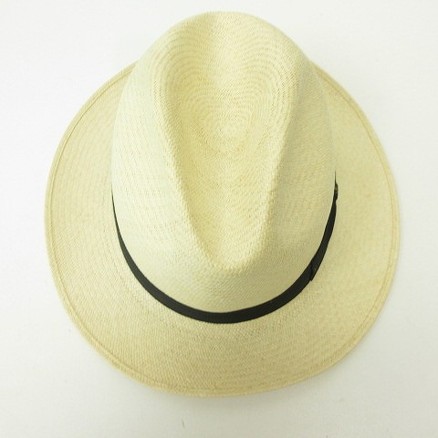 中古】ボルサリーノ Borsalino 美品 パナマ ハット 140261 麦わら 帽子