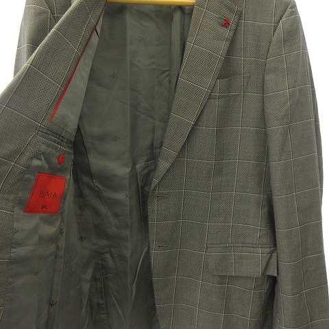 中古】イザイア ISAIA スーツ セットアップ 2B チェック 総裏 ビジネス