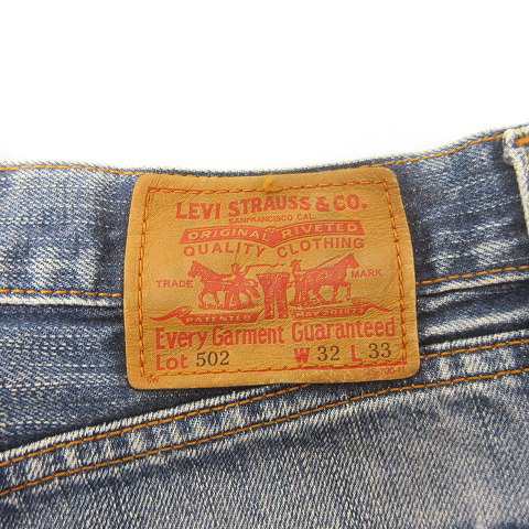 【中古】リーバイス Levi's 502-03 デニム パンツ ジーンズ ジーパン 革パッチ 赤タブ インディゴ W32/L33 ■GY09｜au  PAY マーケット