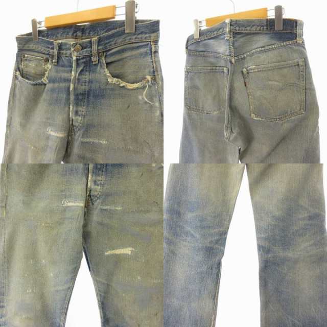 【中古】リーバイス Levi's 501XX 54年 デニム 刻印12 ヴィンテージ 赤耳 隠しリベット インディゴ 実寸W31 L29 STK  メンズ｜au PAY マーケット