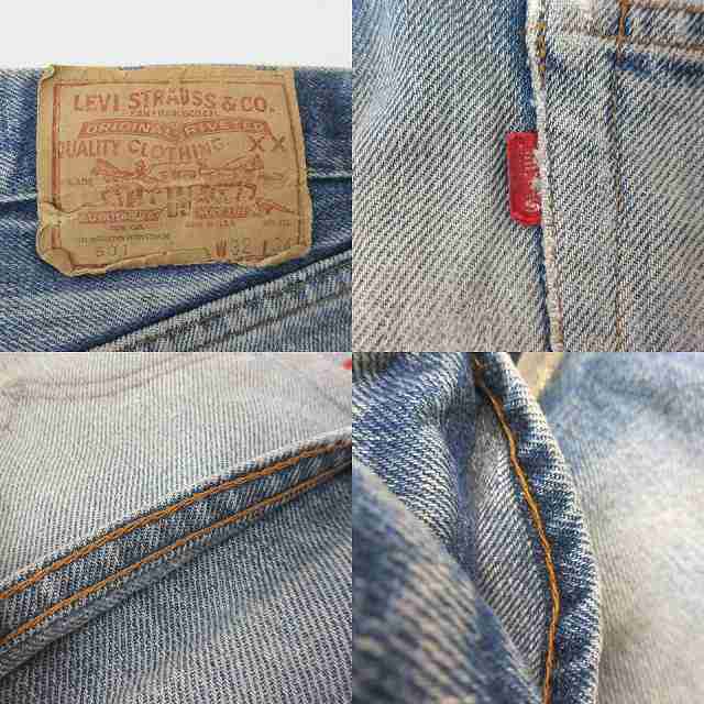 中古】リーバイス Levi's 501 77年 デニム 66後期 刻印6 赤耳 紙パッチ