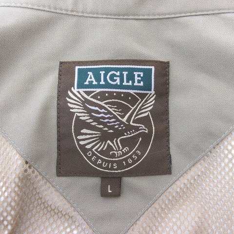 中古】エーグル AIGLE ステンカラーコート ナイロン GORE-TEX 裏地