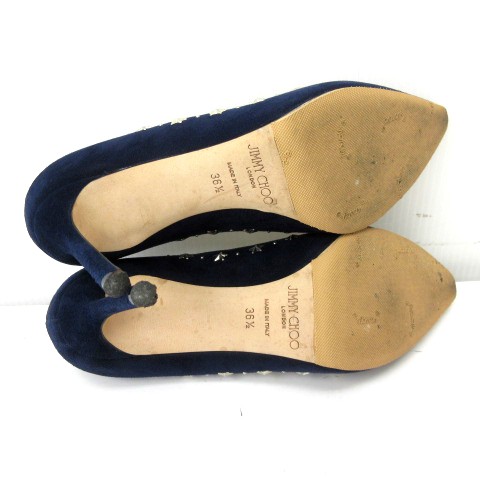 中古】ジミーチュウ JIMMY CHOO ROMY 85 パンプス スタースタッズ