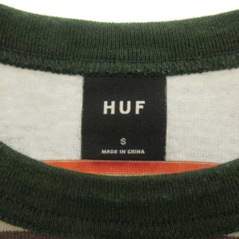 中古】ハフ HUF 美品 近年 HUFCO. ボーダーTシャツ カットソー 半袖