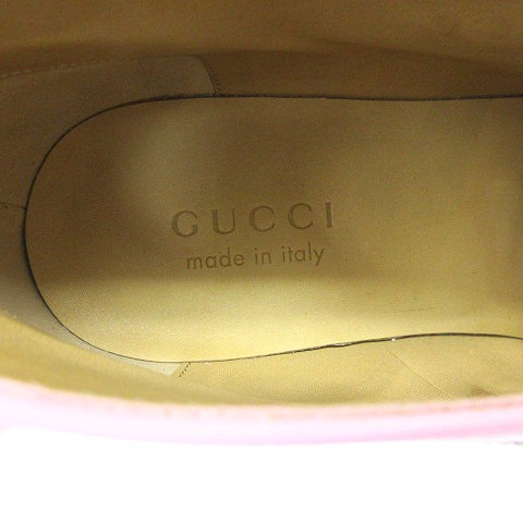 中古】未使用品 グッチ GUCCI バックル アンクルブーツ パイソン柄