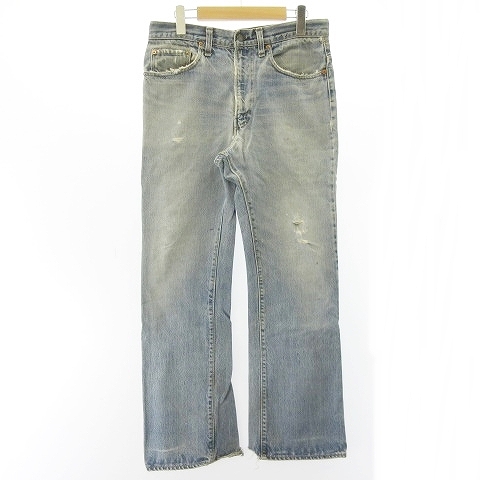 【中古】リーバイス Levi's 517 70's デニム 刻印6 ビッグE フレア ブーツカット インディゴ 実寸W31/30 STK メンズの通販はジーンズ・デニムパンツ