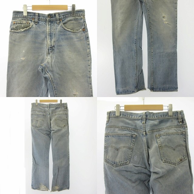 【中古】リーバイス Levi's 517 70's デニム 刻印6 ビッグE フレア ブーツカット インディゴ 実寸W31/30 STK メンズの通販は