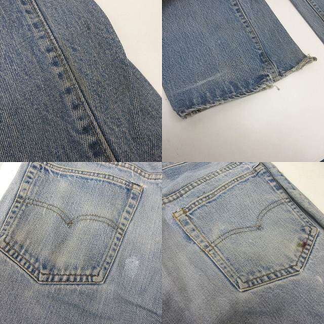 【中古】リーバイス Levi's 517 70's デニム 刻印6 ビッグE フレア ブーツカット インディゴ 実寸W31/30 STK メンズの通販は