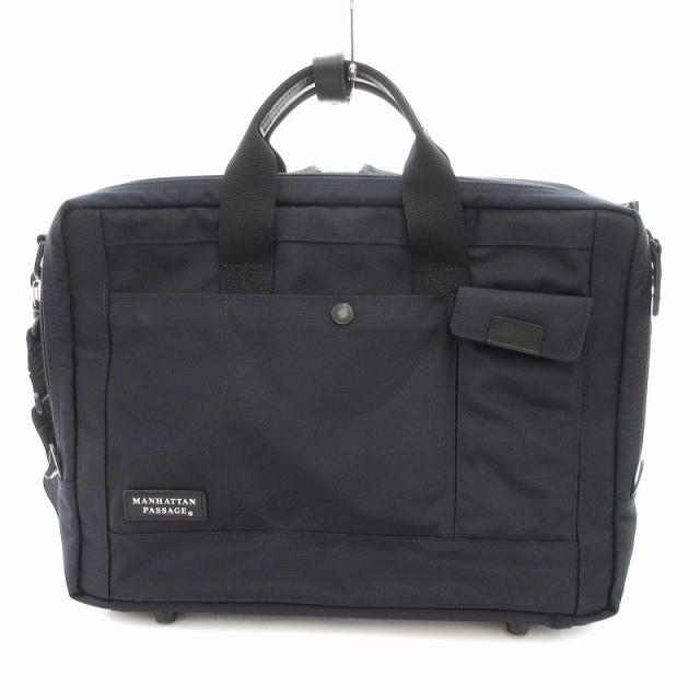【中古】マンハッタンパッセージ Manhattan Passage Lux 2ルームズ ブリーフケース ビジネス ミッドナイトブルーの通販は