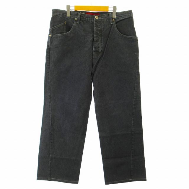 【中古】オークリー OAKLEY 90s アーカイブ 赤タグ ブラックデニム ジーンズ 立体裁断 黒 ブラック W35 L32 ●ECOの通販は 8,800円