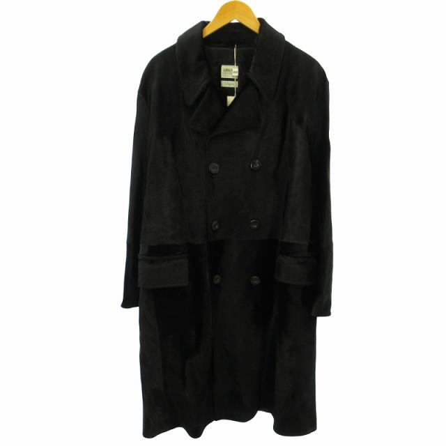 ARMANI COLLEZIONI ブラック チェスターコート Lサイズ/美品◎ ARMANI COLLEZIONI アルマーニ コレッツォーニ