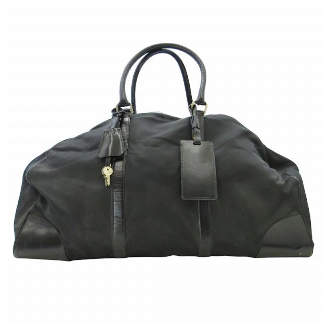 【中古】プラダ PRADA 2WAY 三角プレート ボストンバッグ ショルダーバッグ ハンドバッグ ナイロン ロゴ ☆AA★の通販は 18,500円