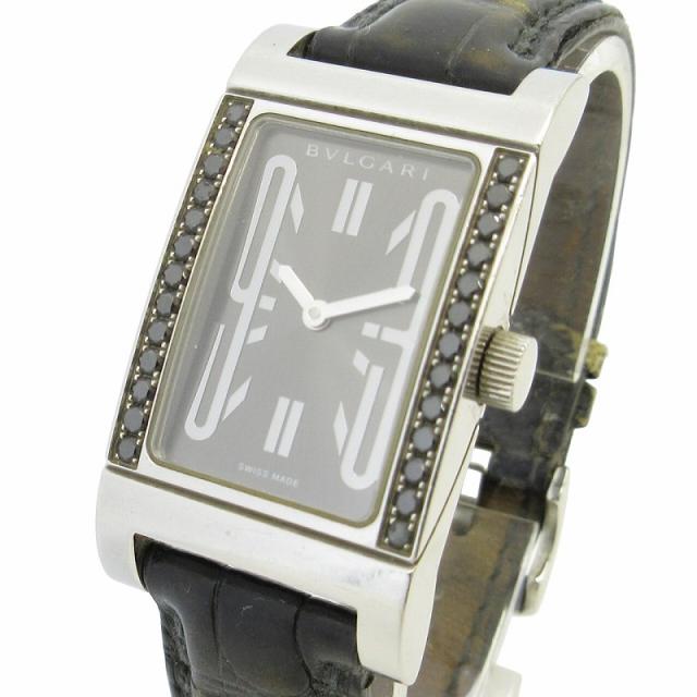 稼働 BVLGARI 腕時計 レッタンゴロ RT39S 純正レザー 1137 BVLGARI/ブルガリ】 レッタンゴロ RT39S 腕時計 ステンレス