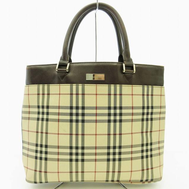 バーバリー Burberryトートバッグ ハンドバッグ シャドーホース PVC