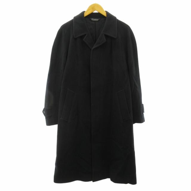 【中古】ブルックスブラザーズ BROOKS BROTHERS ステンカラーコート ジャケット ウールカシミヤ 紺 36 約S ■GY09