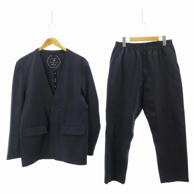 【中古】エストネーション ESTNATION TECLER 近年 セットアップ スーツ ジャケット 紺 ネイビー M 12-200-04-070132