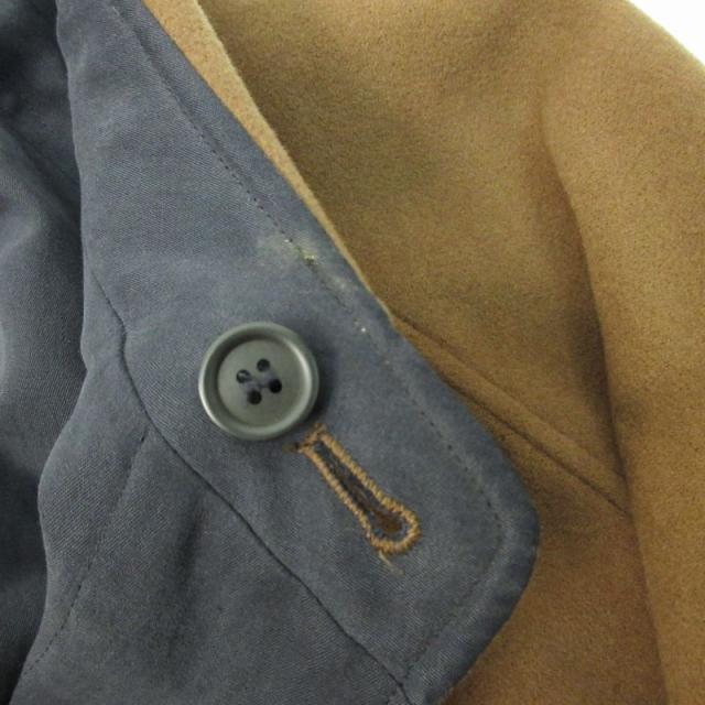 【中古】エルメネジルドゼニア Ermenegildo Zegna リバーシブル ステンカラーコート カシミヤ シルク 46 茶 紺 中古】エルメネジルドゼニア Ermenegildo Zegna リバーシブル ステン