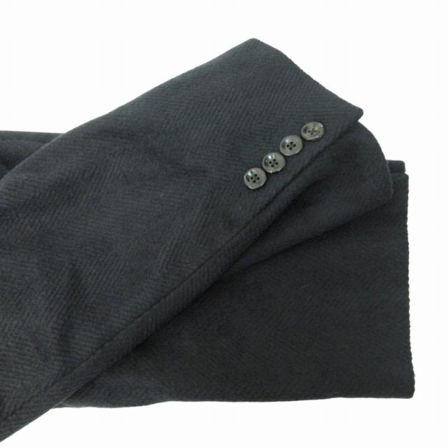 中古】アニオナ AGNONA 美品 チェスターコート カシシル ロング丈 L 黒