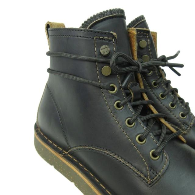 【中古】未使用品 ビルケンシュトック BIRKENSTOCK バーミンガム ブーツ シューズ 8ホール レザー 42 27.0cm 黒