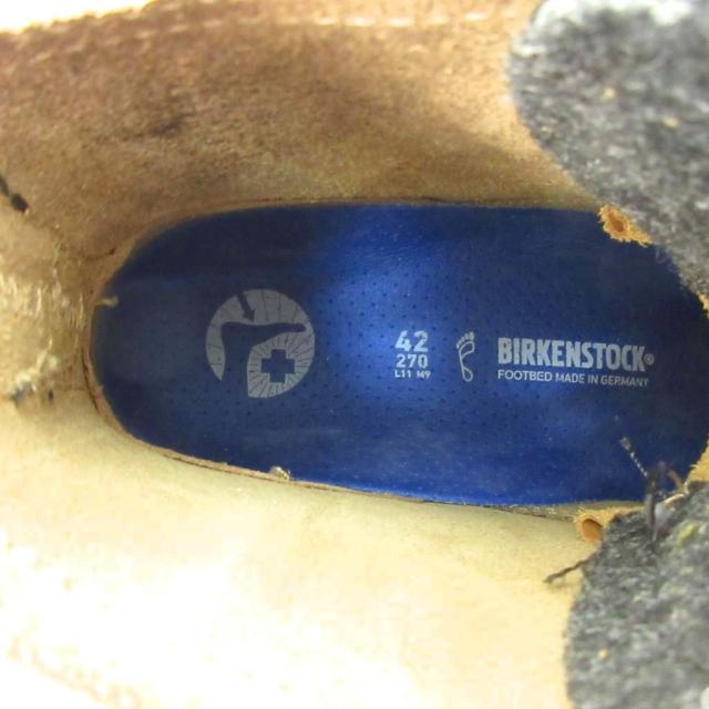 【中古】未使用品 ビルケンシュトック BIRKENSTOCK バーミンガム ブーツ シューズ 8ホール レザー 42 27.0cm 黒