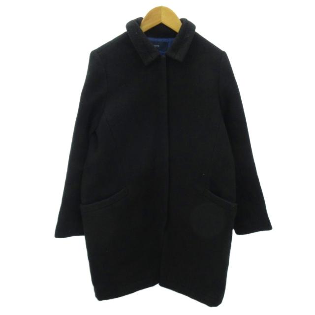 中古】シップス SHIPS ステンカラ—コート ウール カシミヤ混 ミドル丈