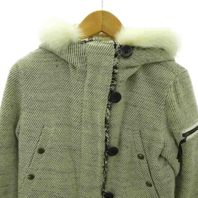 中古】ランバンオンブルー LANVIN en Bleu コート フード フォックス