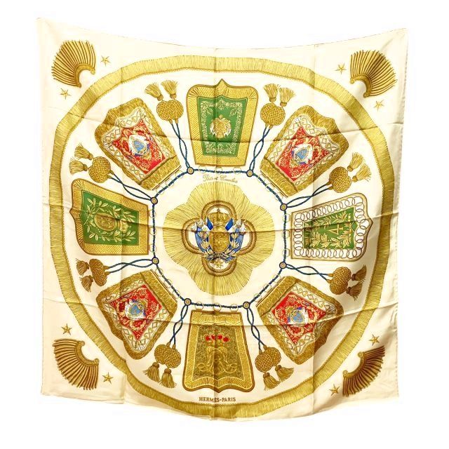 中古】エルメス HERMES カレ90 スカーフ ストール ショール サーベル