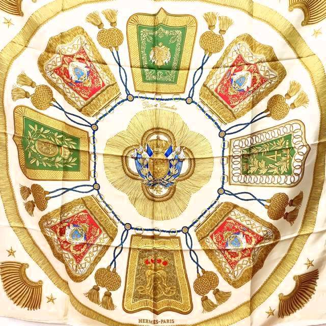 中古】エルメス HERMES カレ90 スカーフ ストール ショール サーベル