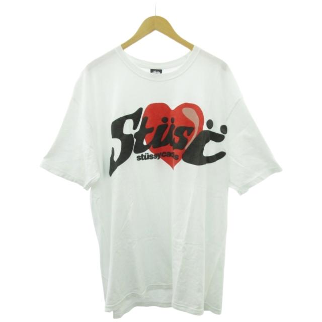 【中古】ステューシー STUSSY ×CPFM Heart 美品 Tシャツ カットソー コラボ ハート ロゴ XL 大きいサイズ