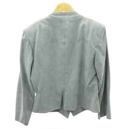 【中古】イヴサンローラン YVES SAINT LAURENT 刺しゅう フェイク スエード スカート セットアップ グレー M 中古】イヴサンローラン YVES SAINT LAURENT 刺しゅう フェイク