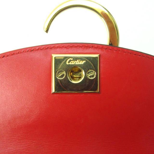 【中古】カルティエ パンテール 2way ショルダーバッグ ハンドバッグ ポーチ付き ゴールド金具 レザー ブラック 黒_7